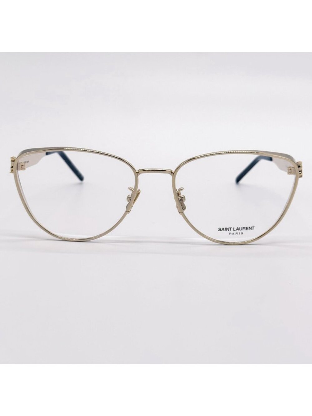 NEW SAINT LAURENT EYEGLASSES SLM92 004 WOMEN CAT EYE GOLD EYEWEAR SL M92 - Picture 4 of 11